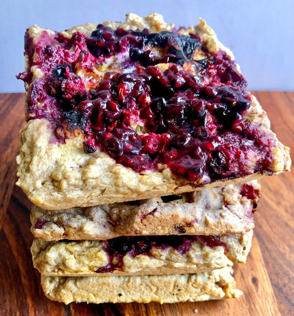Scrumptious Sprouted Oat Berry Waffles